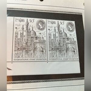 International Exhibition 1988 Stamps New Color Error